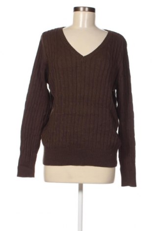 Дамски пуловер St. John's Bay, Размер L, Цвят Кафяв, Цена 8,74 лв.