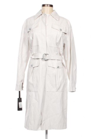 Γυναικείο δερμάτινο μπουφάν Pinko, Μέγεθος XS, Χρώμα Λευκό, Τιμή 81,36 €