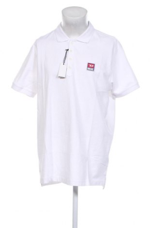 Ανδρικό t-shirt Diesel, Μέγεθος XXL, Χρώμα Λευκό, Τιμή 20,10 €
