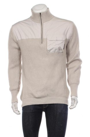 Мъжки пуловер G-Star Raw, Размер L, Цвят Бежов, Цена 191,00 лв.
