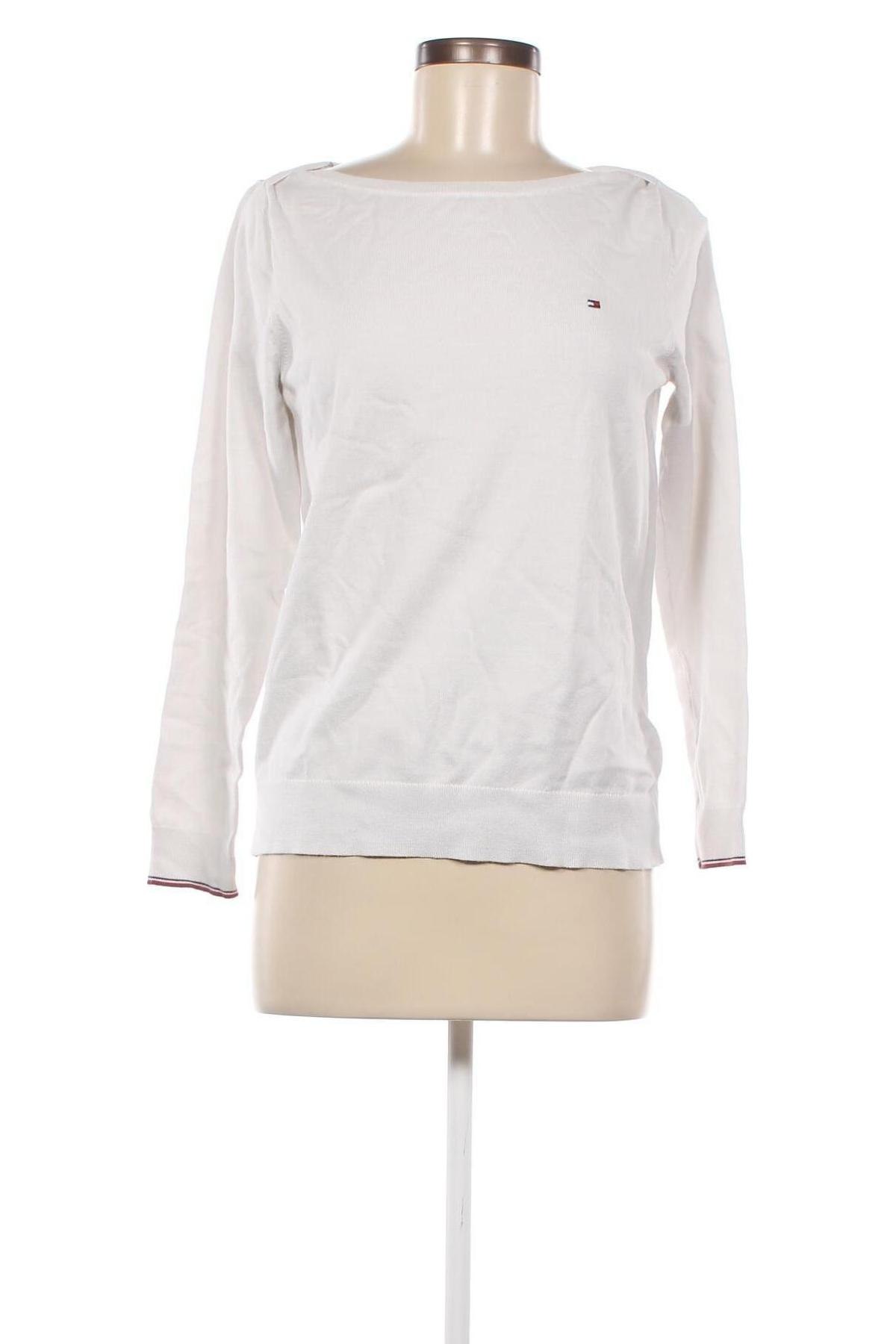 Дамски пуловер Tommy Hilfiger, Размер S, Цвят Бял, Цена 218,00 лв.