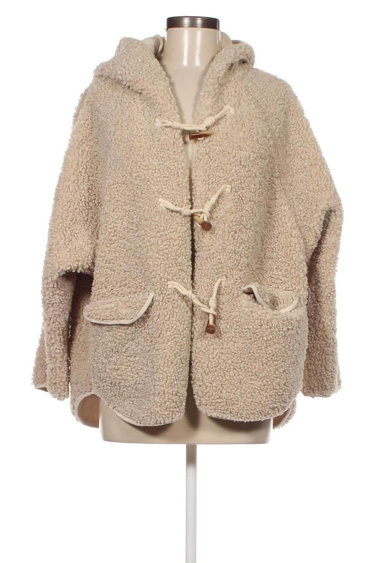 Дамско палто, Размер S, Цвят Бежов, Цена 42,00 лв.