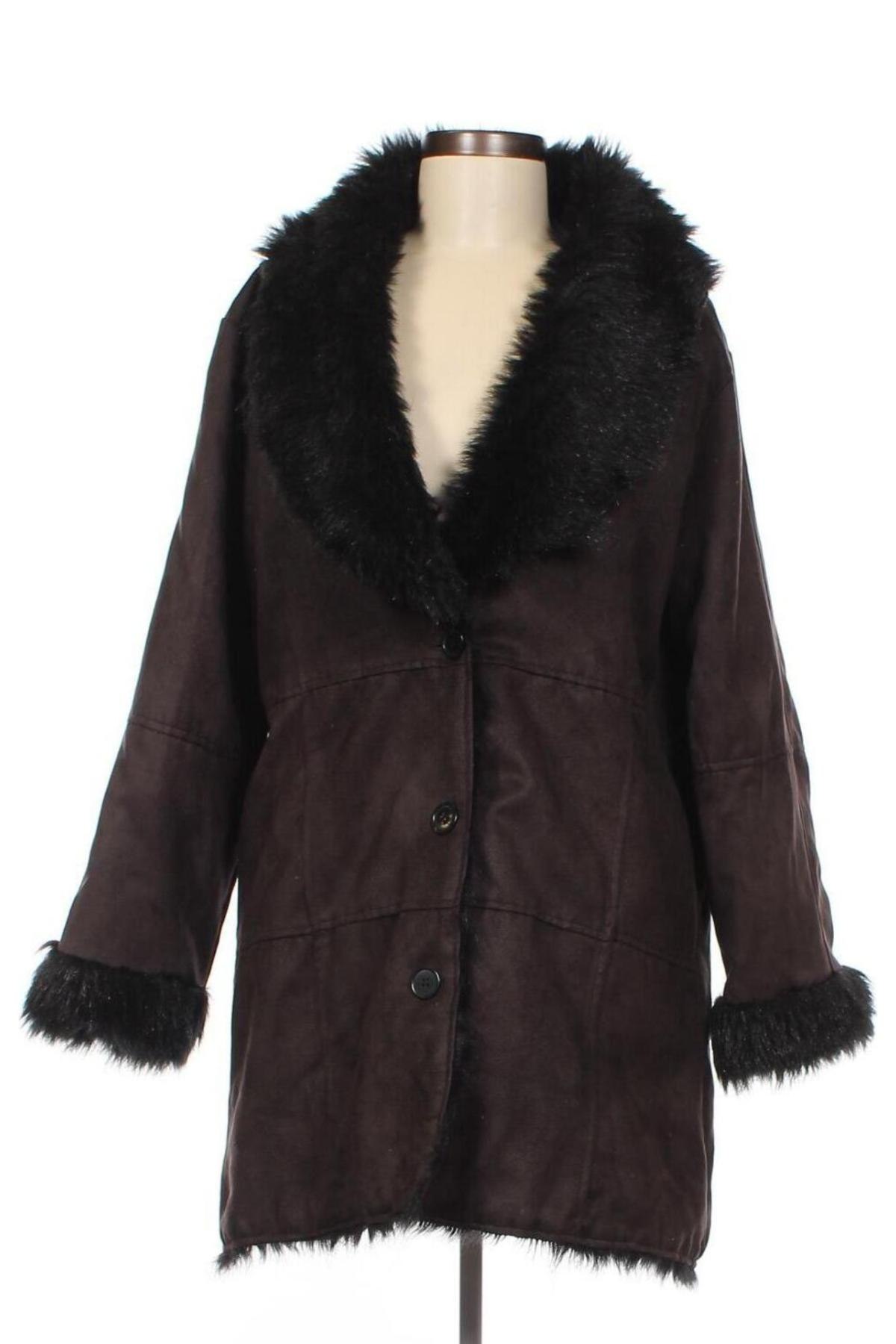 Γυναικείο παλτό Carla Faustini, Μέγεθος XL, Χρώμα Μαύρο, Τιμή 33,40 €