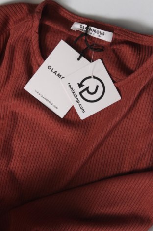 Дамска блуза - боди Glamorous, Размер M, Цвят Оранжев, Цена 18,00 лв.