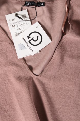 Дамска блуза - боди Zara, Размер M, Цвят Пепел от рози, Цена 29,16 лв.