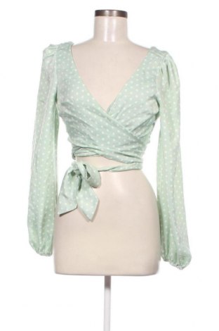 Γυναικεία μπλούζα Anika Teller x NA-KD, Μέγεθος M, Χρώμα Πράσινο, Τιμή 8,02 €