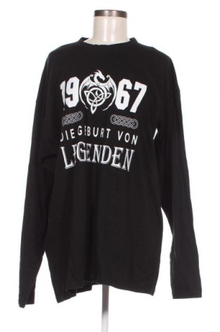 Γυναικεία μπλούζα B&C Collection, Μέγεθος 3XL, Χρώμα Μαύρο, Τιμή 7,05 €