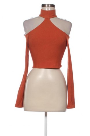 Γυναικεία μπλούζα Bershka, Μέγεθος M, Χρώμα Πορτοκαλί, Τιμή 10,36 €