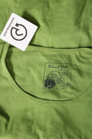 Γυναικεία μπλούζα Blind Date, Μέγεθος XS, Χρώμα Πράσινο, Τιμή 2,59 €