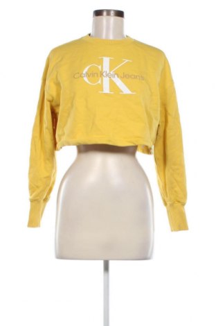Damen Shirt Calvin Klein Jeans, Größe XS, Farbe Gelb, Preis 19,03 €