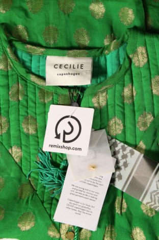 Дамска блуза Cecilie Copenhagen, Размер XS, Цвят Зелен, Цена 52,50 лв.
