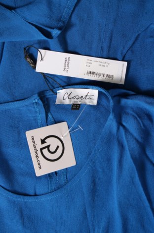 Γυναικεία μπλούζα Closet London, Μέγεθος M, Χρώμα Μπλέ, Τιμή 40,49 €