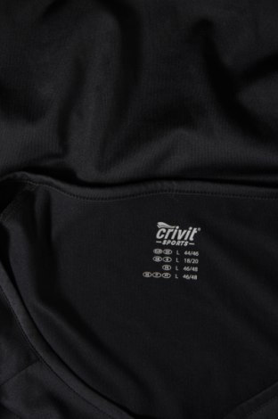 Γυναικεία μπλούζα Crivit, Μέγεθος XL, Χρώμα Μαύρο, Τιμή 4,84 €