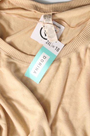 Γυναικεία μπλούζα Dorina, Μέγεθος XXL, Χρώμα  Μπέζ, Τιμή 17,81 €