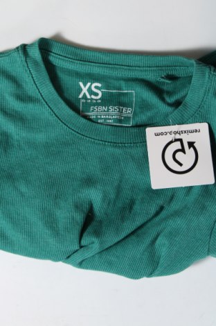 Дамска блуза FSBN, Размер XS, Цвят Зелен, Цена 19,00 лв.
