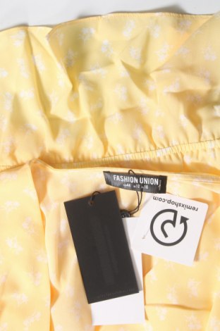 Γυναικεία μπλούζα Fashion Union, Μέγεθος XL, Χρώμα Κίτρινο, Τιμή 5,94 €