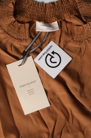 Γυναικεία μπλούζα Free Quent, Μέγεθος XS, Χρώμα Καφέ, Τιμή 7,05 €