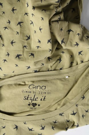 Дамска блуза Gina, Размер XXL, Цвят Зелен, Цена 11,40 лв.