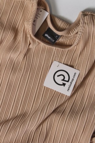 Γυναικεία μπλούζα Gina Tricot, Μέγεθος S, Χρώμα  Μπέζ, Τιμή 11,13 €
