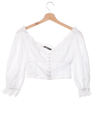 Γυναικεία μπλούζα Gina Tricot, Μέγεθος XS, Χρώμα Λευκό, Τιμή 9,28 €