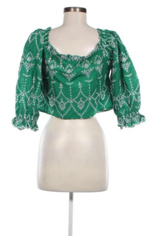 Γυναικεία μπλούζα Gina Tricot, Μέγεθος L, Χρώμα Πράσινο, Τιμή 10,10 €