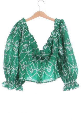 Дамска блуза Gina Tricot, Размер M, Цвят Зелен, Цена 20,70 лв.