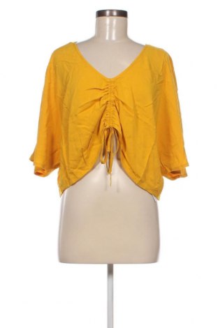 Дамска блуза Gina Tricot, Размер XL, Цвят Жълт, Цена 16,10 лв.