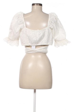 Дамска блуза Gina Tricot, Размер XL, Цвят Бял, Цена 12,00 лв.