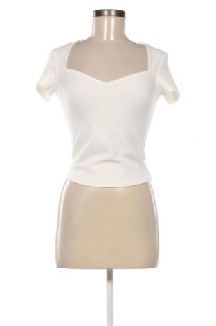 Дамска блуза Gina Tricot, Размер XXS, Цвят Бял, Цена 40,00 лв.