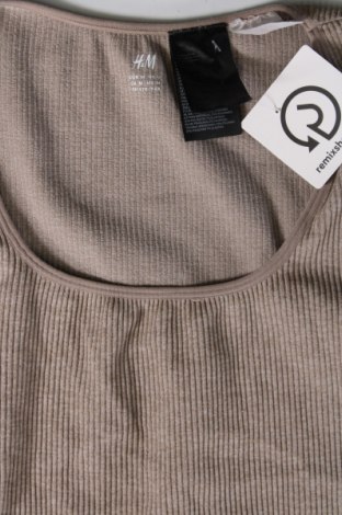 Дамска блуза H&M, Размер M, Цвят Бежов, Цена 6,44 лв.