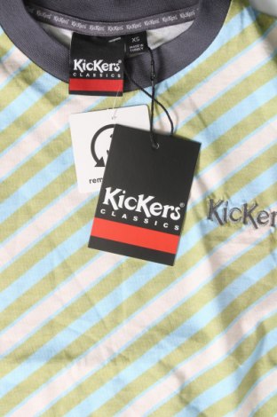 Γυναικεία μπλούζα Kickers, Μέγεθος XS, Χρώμα Πολύχρωμο, Τιμή 5,57 €