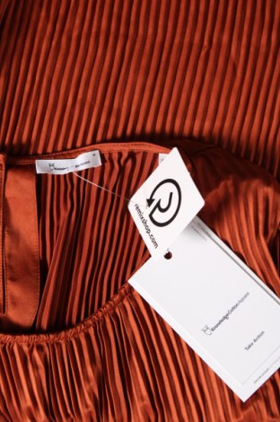 Дамска блуза Knowledge Cotton Apparel, Размер M, Цвят Кафяв, Цена 55,08 лв.