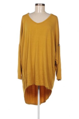 Γυναικεία μπλούζα Made In Italy, Μέγεθος XXL, Χρώμα Κίτρινο, Τιμή 11,75 €