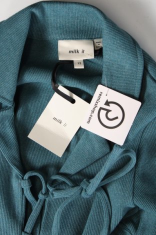 Дамска блуза Milk It, Размер M, Цвят Зелен, Цена 14,40 лв.