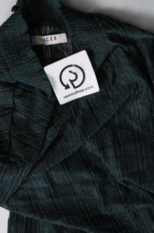 Дамска блуза Pieces, Размер L, Цвят Зелен, Цена 6,84 лв.