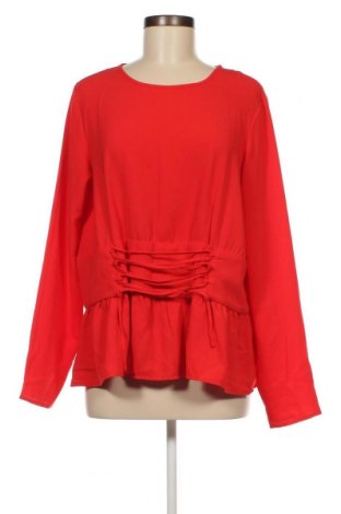 Дамска блуза Pieces, Размер L, Цвят Червен, Цена 6,00 лв.
