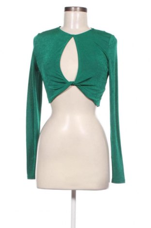 Дамска блуза Pull&Bear, Размер L, Цвят Зелен, Цена 10,56 лв.