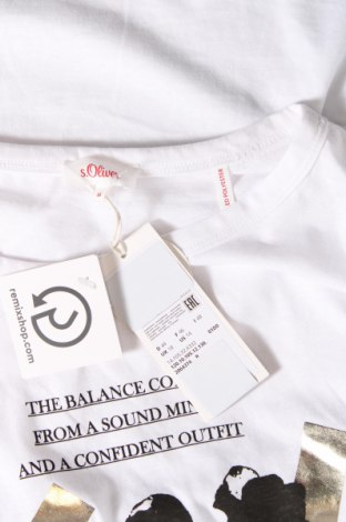Γυναικεία μπλούζα S.Oliver, Μέγεθος XL, Χρώμα Λευκό, Τιμή 16,70 €