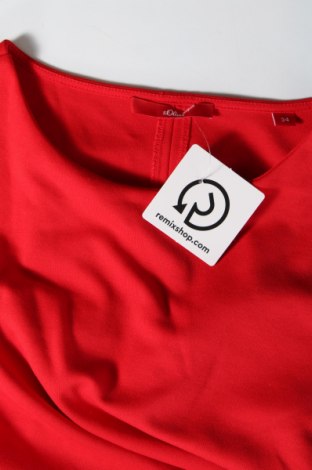 Γυναικεία μπλούζα S.Oliver, Μέγεθος XS, Χρώμα Κόκκινο, Τιμή 3,95 €