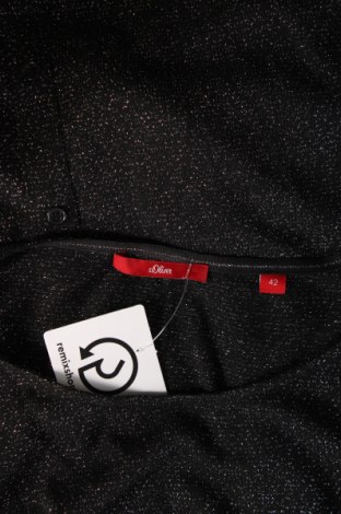 Γυναικεία μπλούζα S.Oliver, Μέγεθος L, Χρώμα Μαύρο, Τιμή 4,35 €
