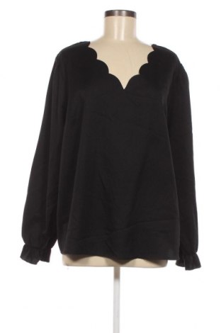 Дамска блуза SHEIN, Размер XXL, Цвят Черен, Цена 19,00 лв.