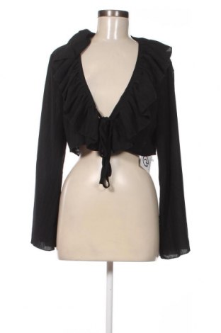 Дамска блуза SHEIN, Размер XL, Цвят Черен, Цена 7,79 лв.