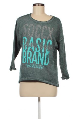 Γυναικεία μπλούζα Soccx, Μέγεθος S, Χρώμα Πράσινο, Τιμή 12,17 €
