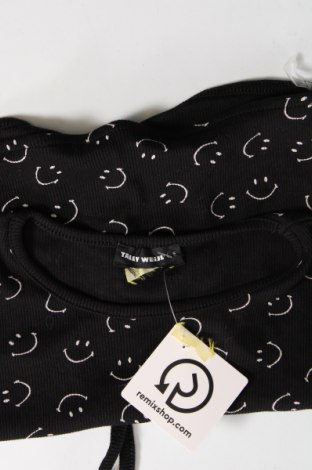 Γυναικεία μπλούζα Tally Weijl, Μέγεθος S, Χρώμα Μαύρο, Τιμή 4,00 €