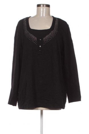 Γυναικεία μπλούζα Ulla Popken, Μέγεθος XL, Χρώμα Μαύρο, Τιμή 10,23 €