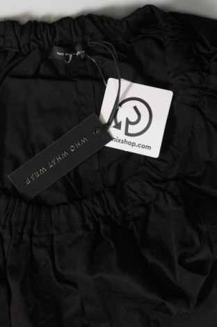 Γυναικεία μπλούζα Who What Wear, Μέγεθος XS, Χρώμα Μαύρο, Τιμή 26,82 €