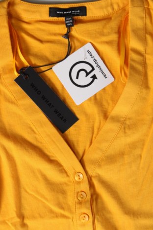 Дамска блуза Who What Wear, Размер XS, Цвят Жълт, Цена 52,02 лв.