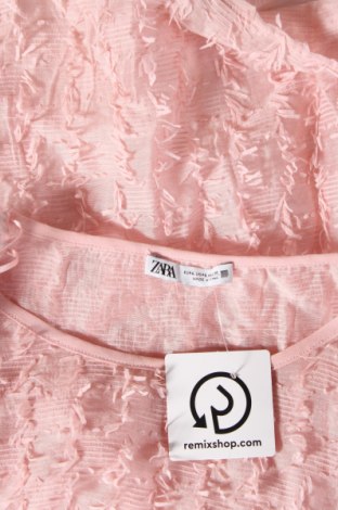 Дамска блуза Zara, Размер L, Цвят Розов, Цена 17,60 лв.