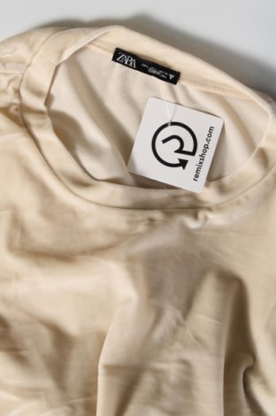 Дамска блуза Zara, Размер L, Цвят Бежов, Цена 6,96 лв.