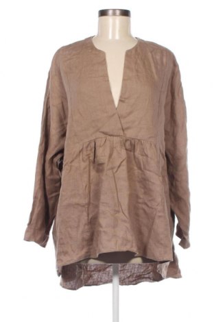 Γυναικεία μπλούζα Zara, Μέγεθος L, Χρώμα Καφέ, Τιμή 14,85 €